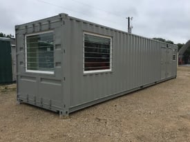 40ft shipping container office with end window