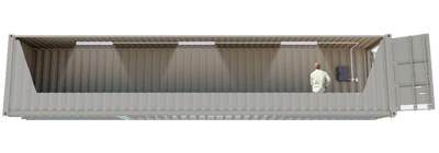 40ft Lighted Storage Container FS-P-40LB-ST 40ft Lighted Storage Container FS-P-40LB-ST