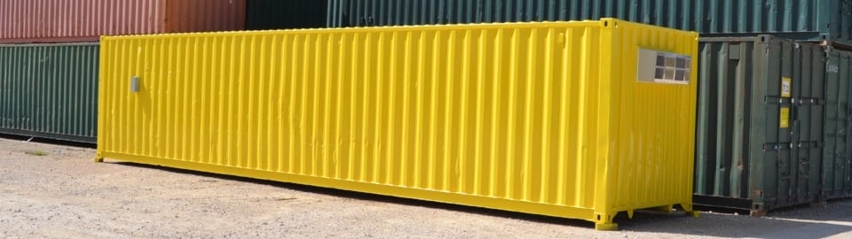 Conex containers modified into storage solutions with doors and climate control. Conex containers modified into storage solutions with doors and climate control.