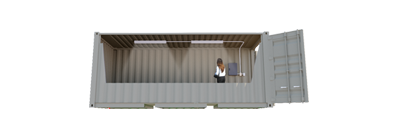 20ft Lighted Storage Container FS-P-20LB-ST 20ft Lighted Storage Container FS-P-20LB-ST