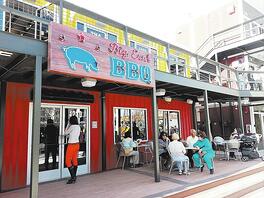 Retail and restaurant space in Las Vegas with shipping containers