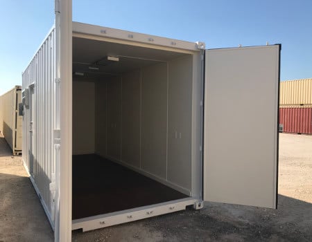This onsite records storage unit has insulation and lighting. This onsite records storage unit has insulation and lighting.
