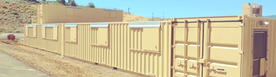 Falcon created a custom first responder training facility from modified shipping containers. Falcon created a custom first responder training facility from modified shipping containers.