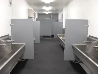 Falcon Mobile Shipping Container Field Restroom