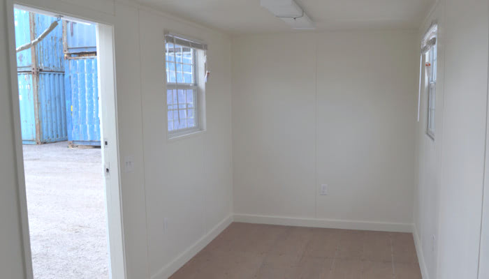 Interior of a ground level office. Interior of a ground level office.