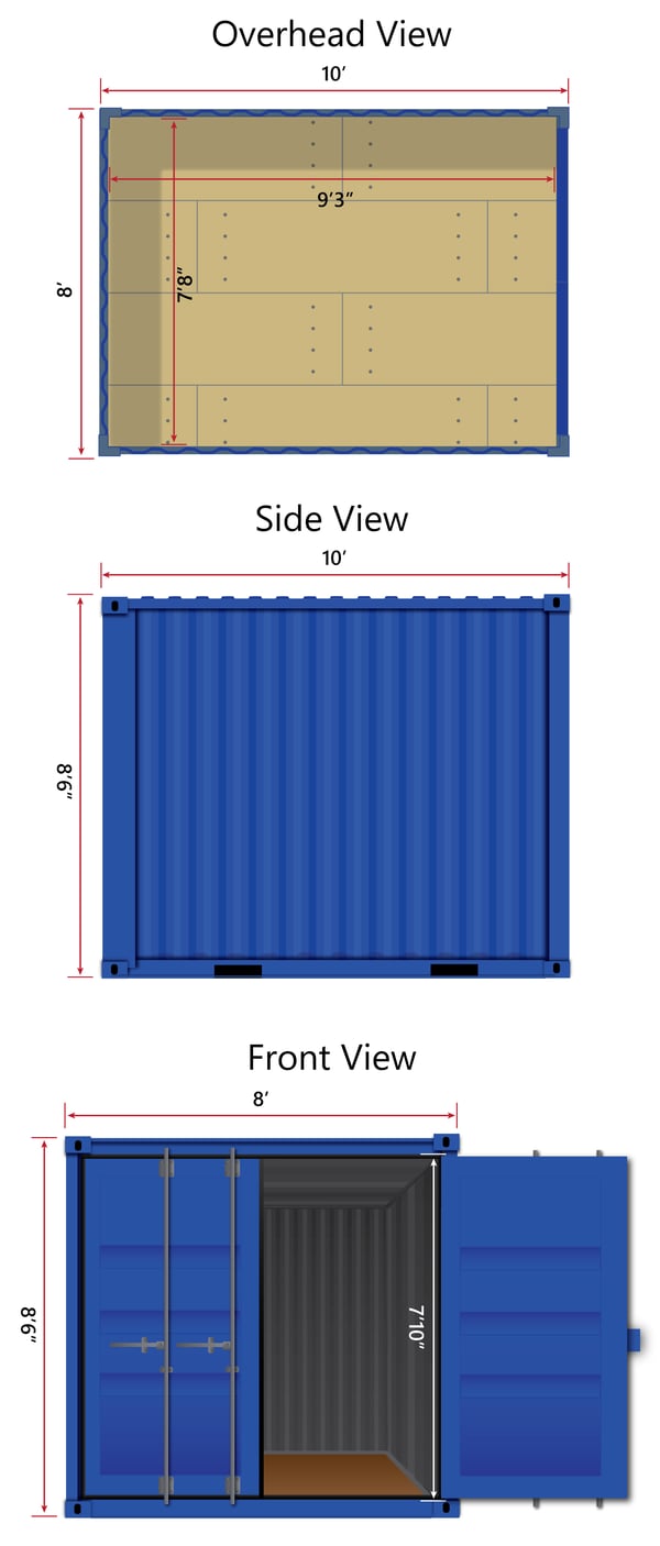 10foot Shipping Container Dimensions and Uses