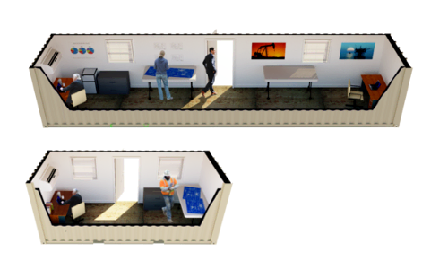 Shipping Container Offices Modular Structure Solutions Open Container Office