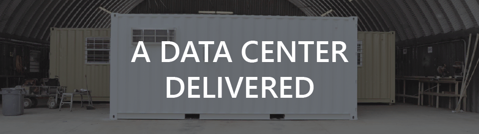 Banner for containerized server room: a data center delivered Banner for containerized server room: a data center delivered