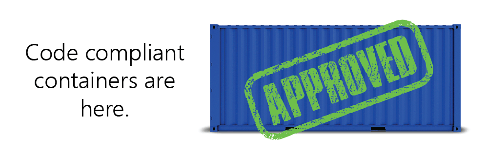 You can permit shipping container buildings.
