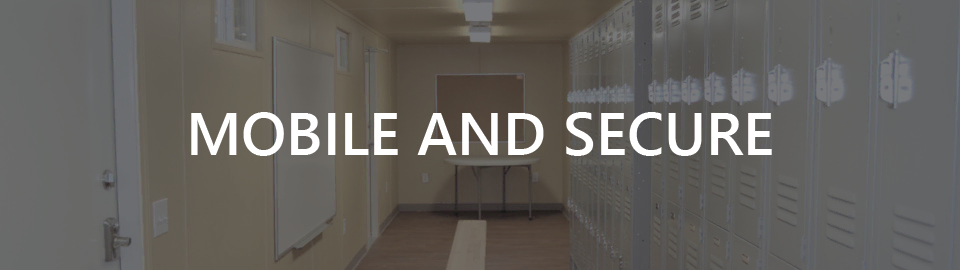 Banner for portable locker rooms with showers: mobile and secure Banner for portable locker rooms with showers: mobile and secure