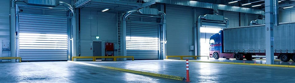 Interior of a warehouse. Interior of a warehouse.