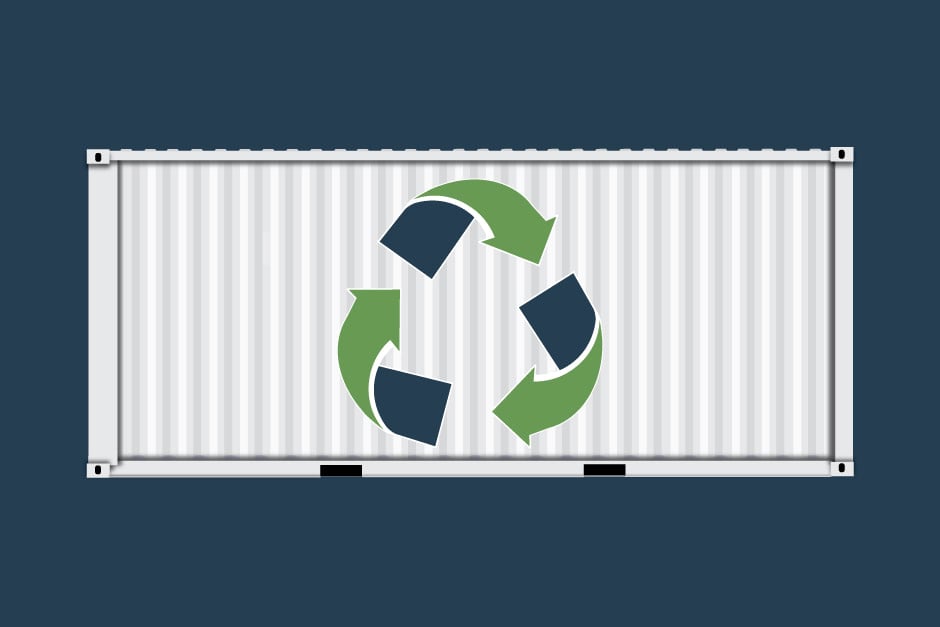 recycled shipping container makes eco friendly green building materials 