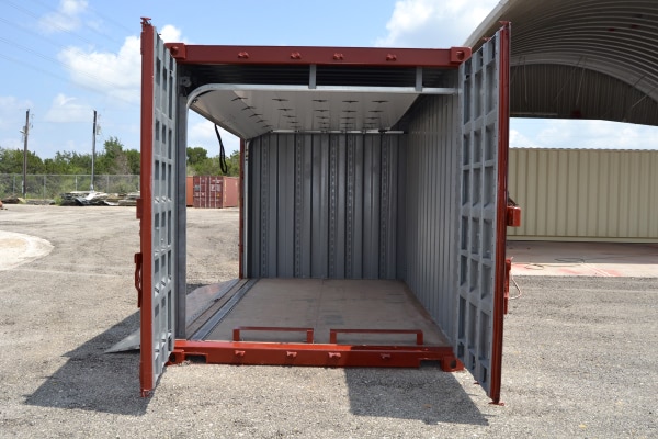 Open Modified Shipping Container Side