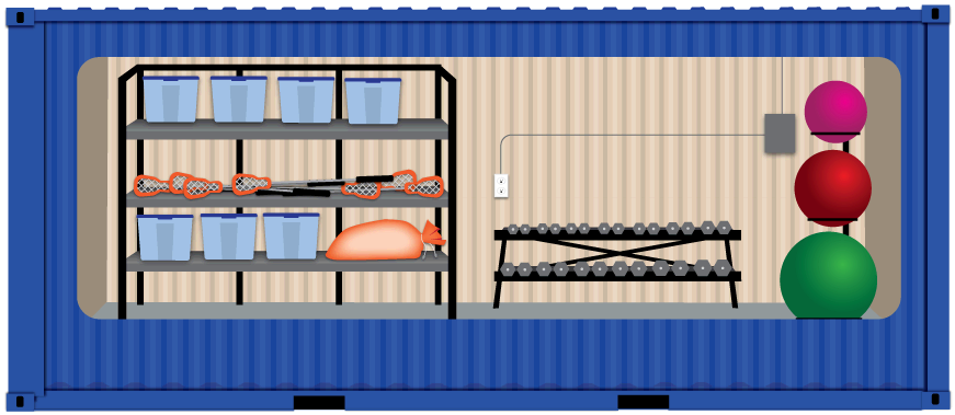 Portable Storage for Overcrowded Schools
