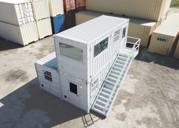 Shipping Container Multi-Strucuture Aerial View-2