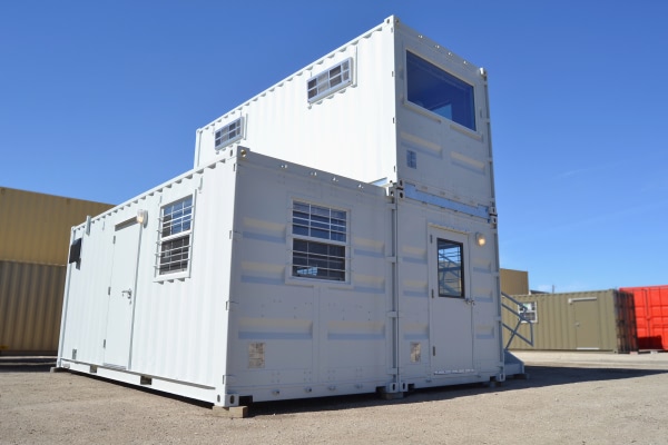 Shipping Container Multi-Strucuture Ground View