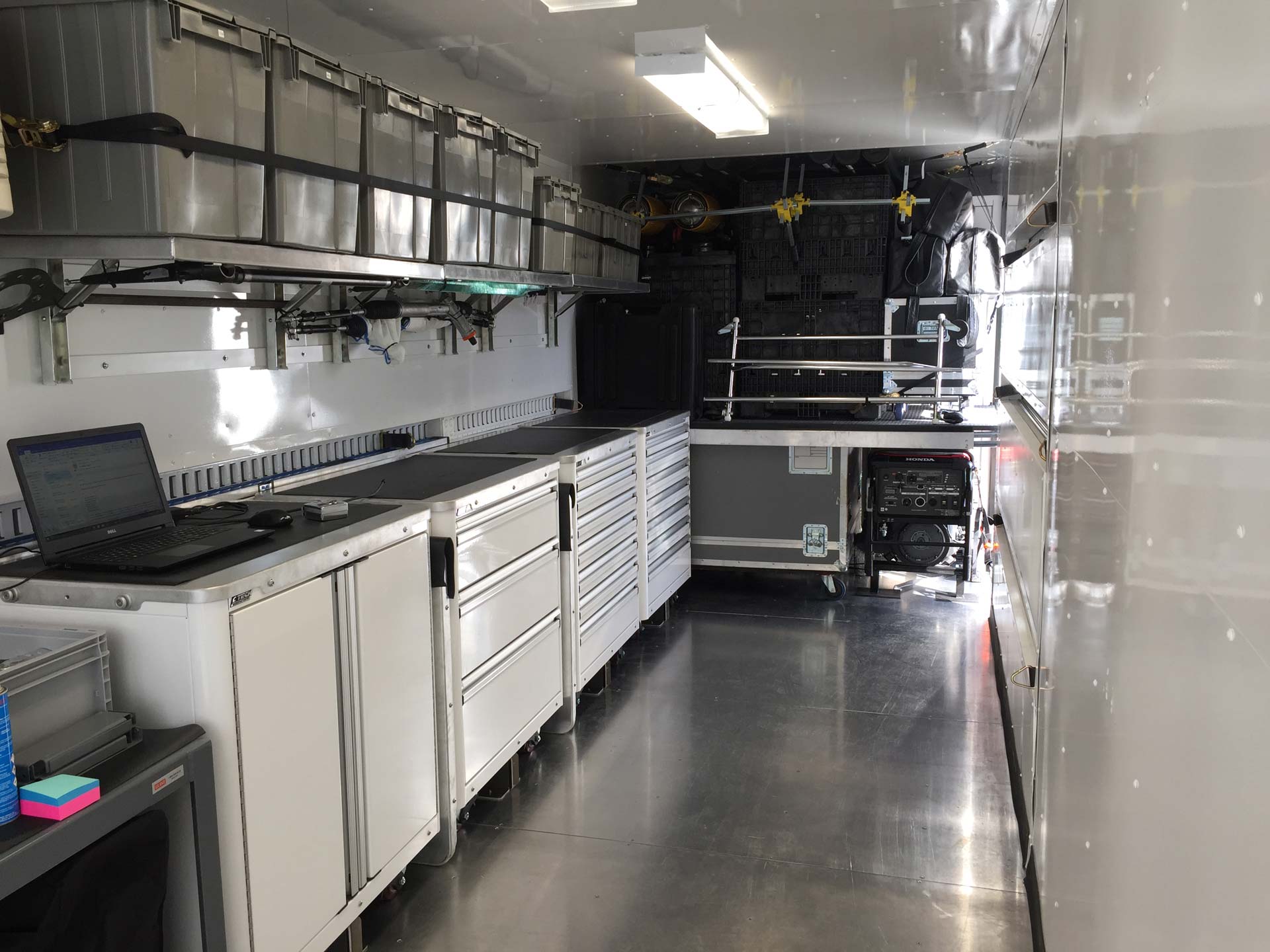 Blackswan Racing container interior