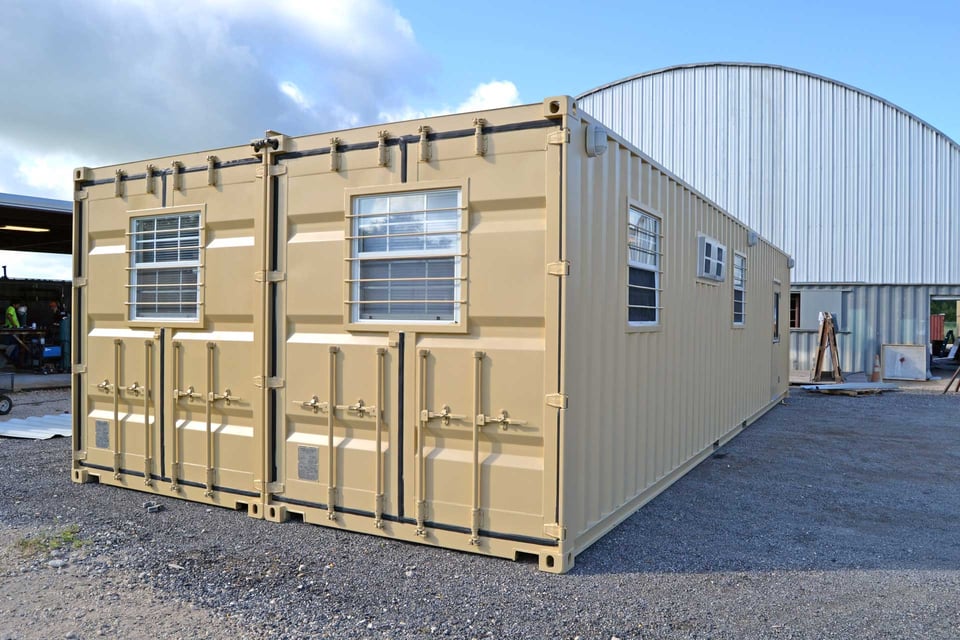 Double-Wide Shipping Container Office | 16-foot Office