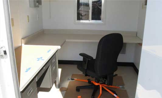 Lockheed Martin container office interior