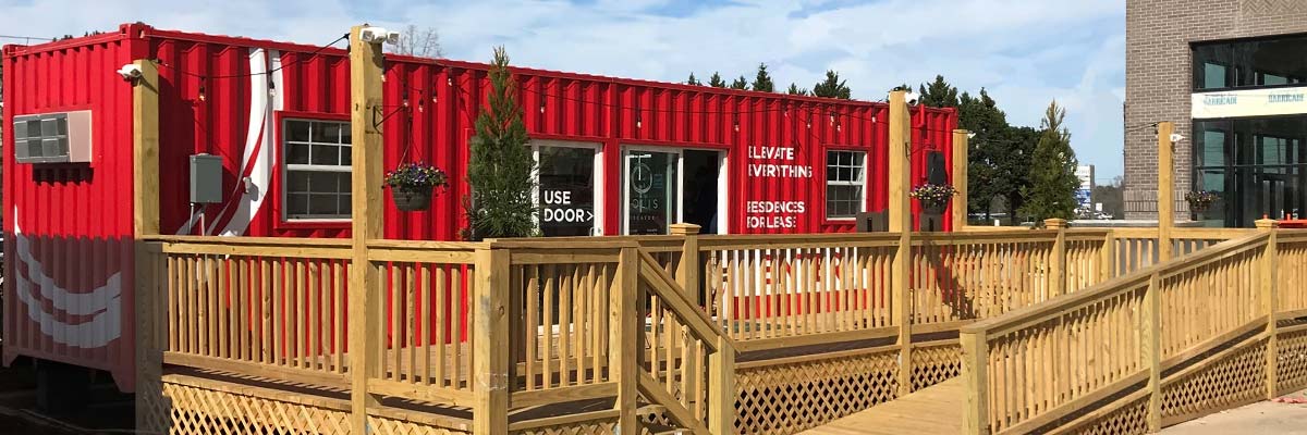 What can be done with shipping containers?