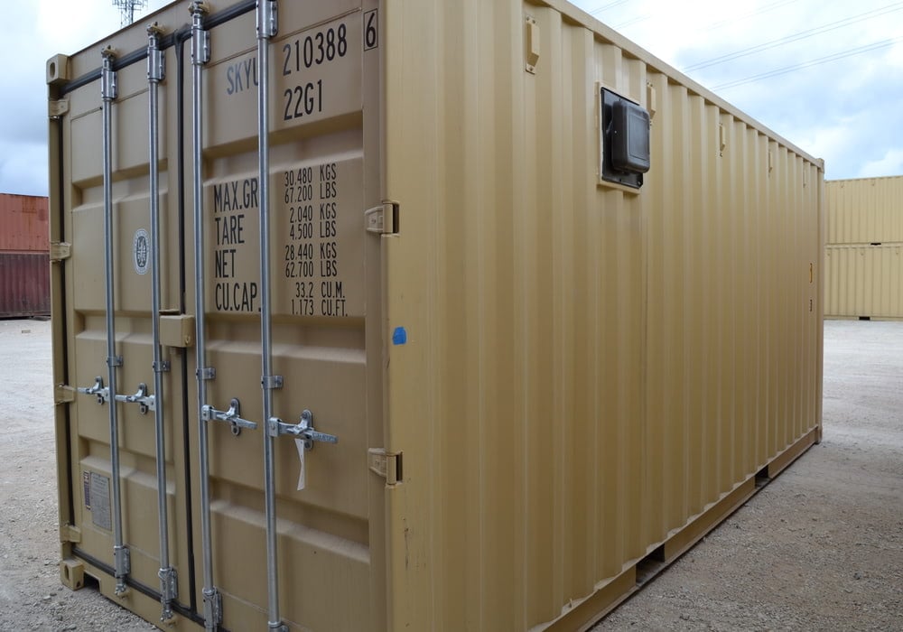 Vented Shipping Containers for Storage Falcon Structures