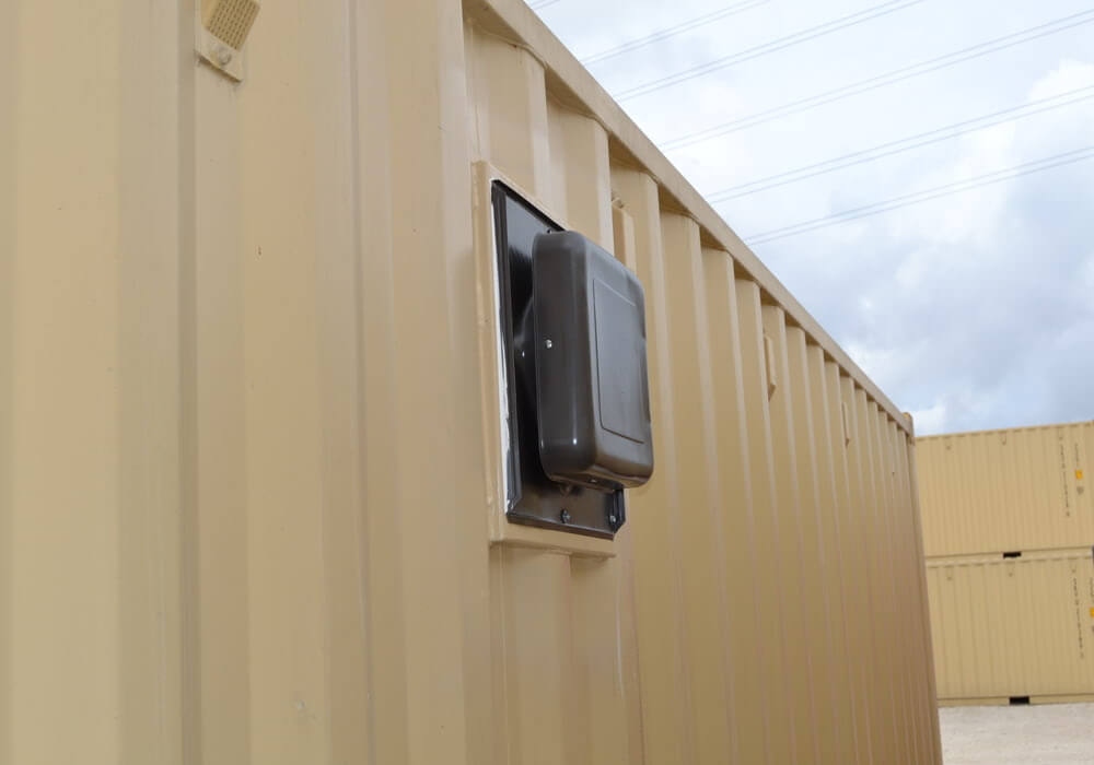 Vented Shipping Containers for Storage Falcon Structures