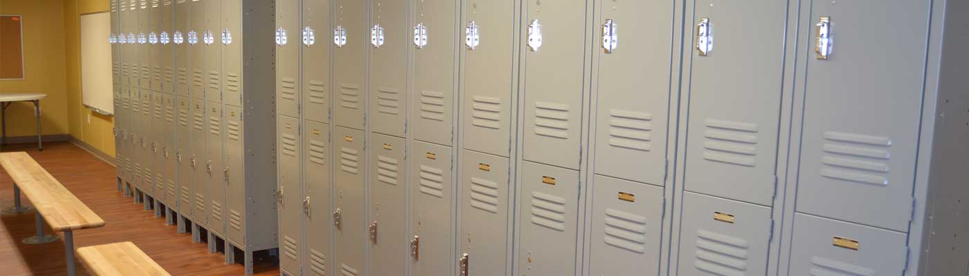 Locker room storage container