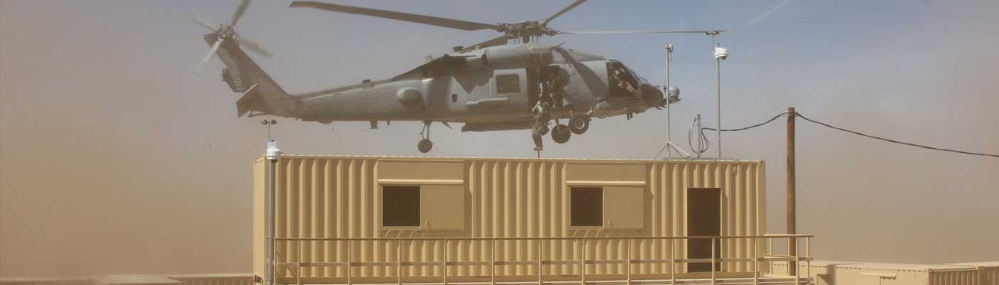 Military training container village