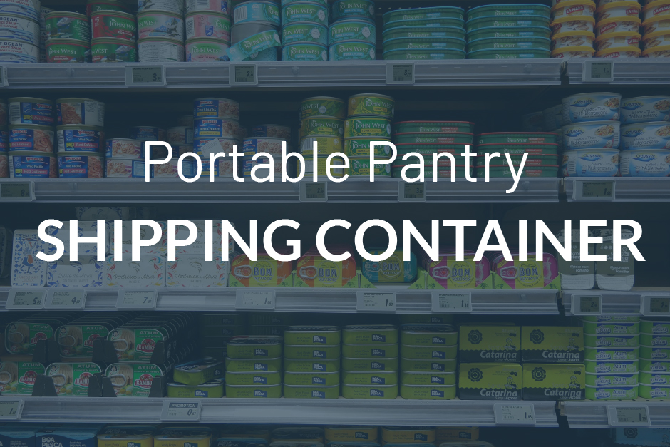 portable pantry shipping container