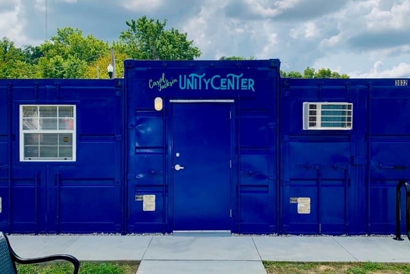 shipping container community center
