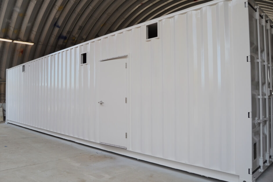 shipping container motor control center enclosure