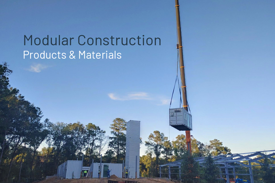 modular construction products and materials