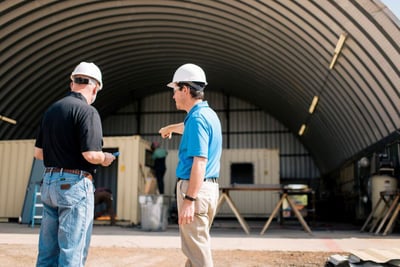 construction leaders on job site