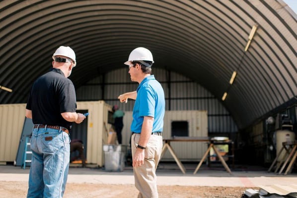 construction leaders on job site