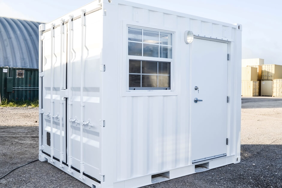 10ft shipping container open office