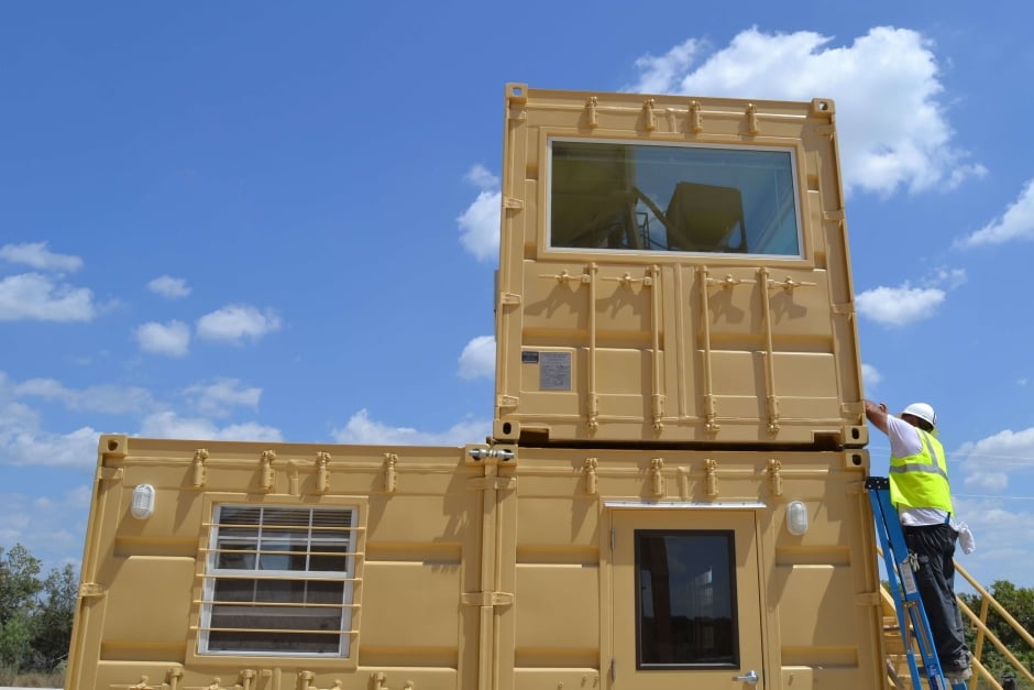 two story shipping container office