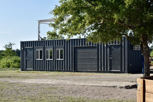 Black Shipping Container