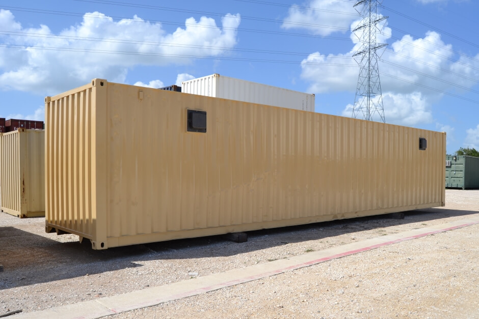 40-foot construction storage container with two vents