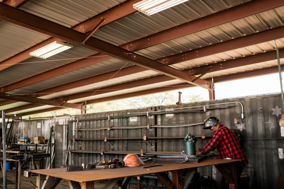 man working with construction tools 