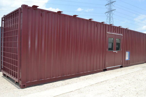 Shipping Container Mobile Greenhouse Front View
