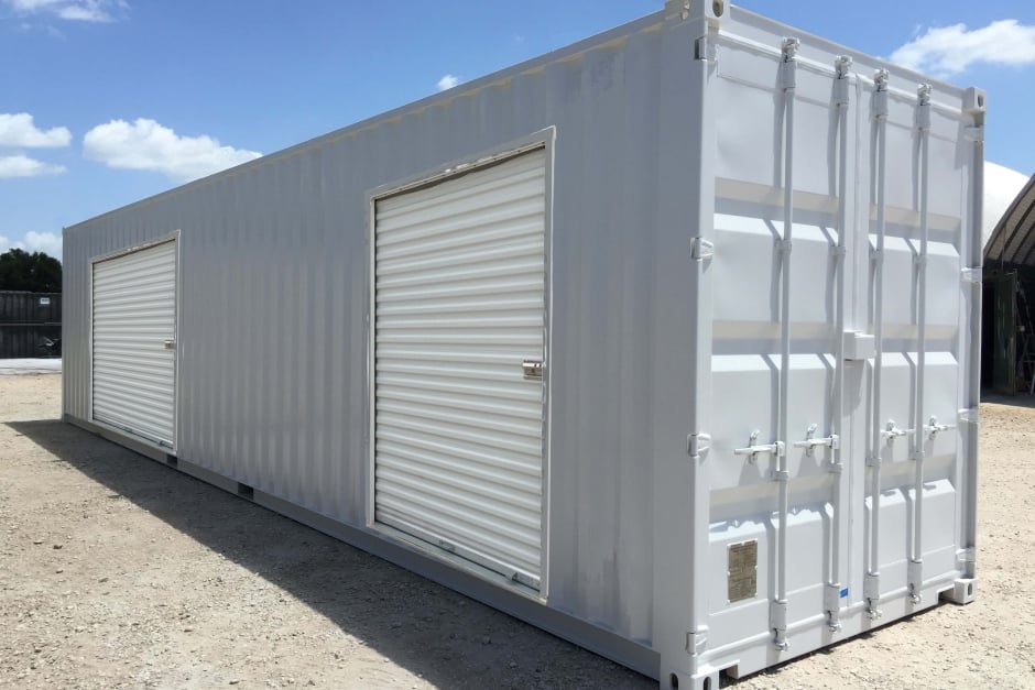 shipping container secure storage for construction sites