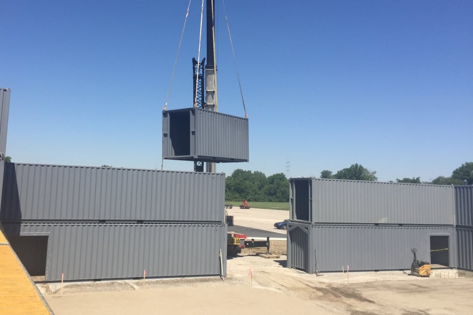 modular construction with shipping containers