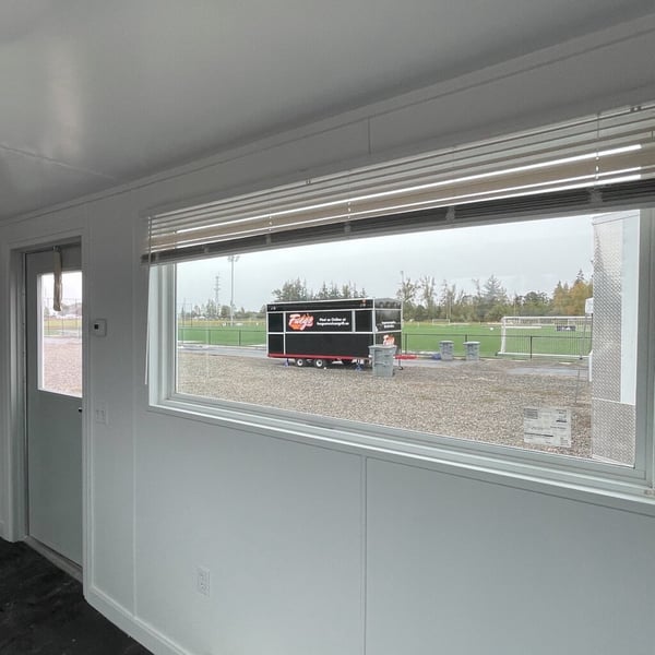 capital fc shipping container coaching office