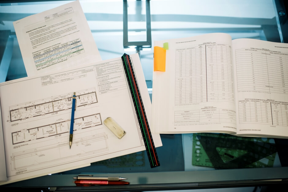 construction paperwork plans