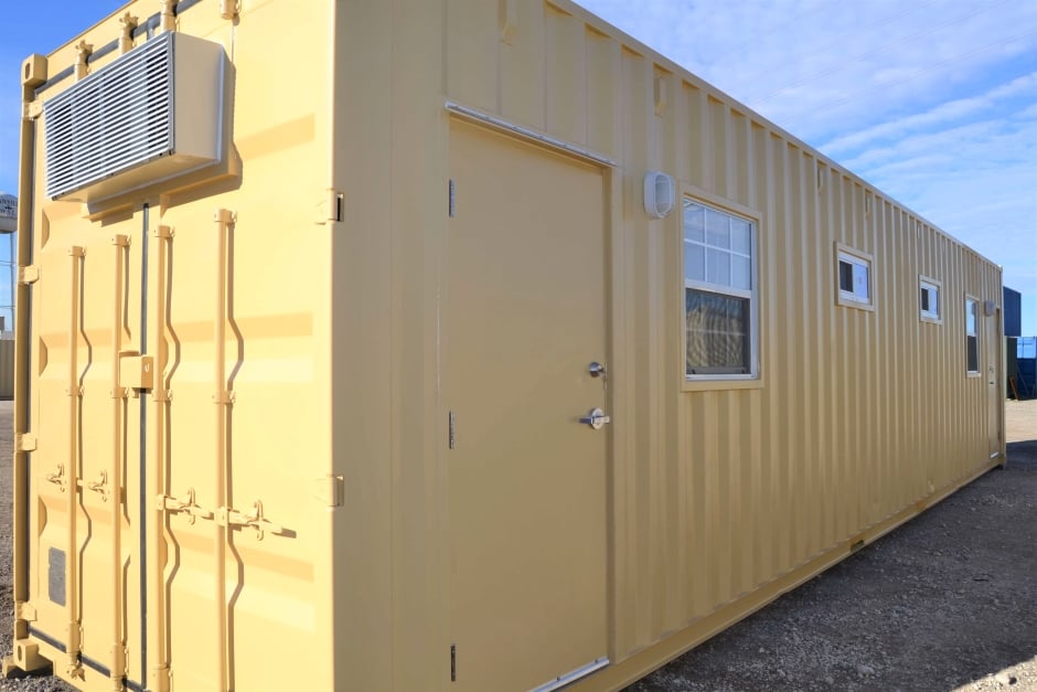 shipping container oilfield housing