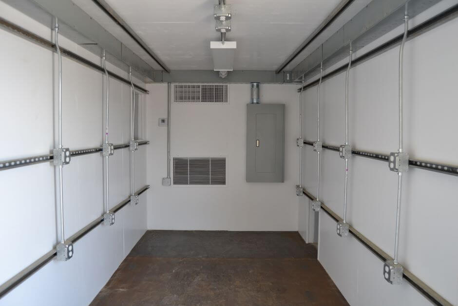 electrical wiring modified shipping container