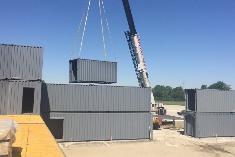 shipping container construction