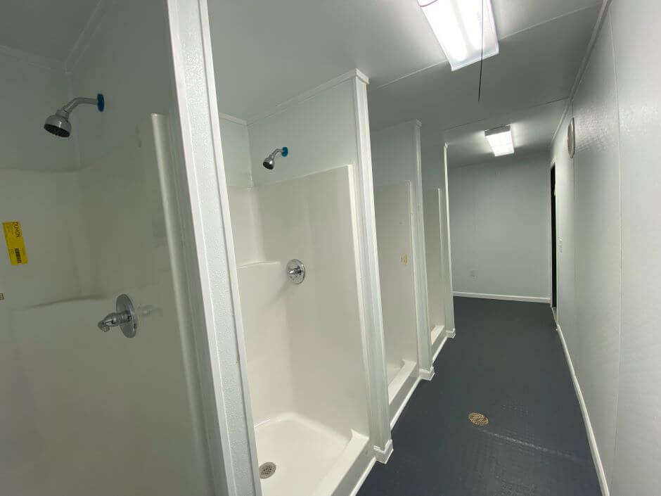 man camp shower