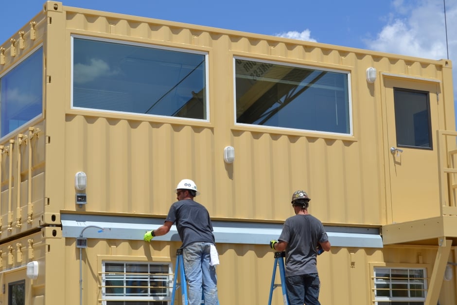 shipping-container-being-stacked