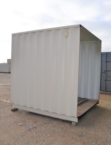 Shipping container donut with ends cut off